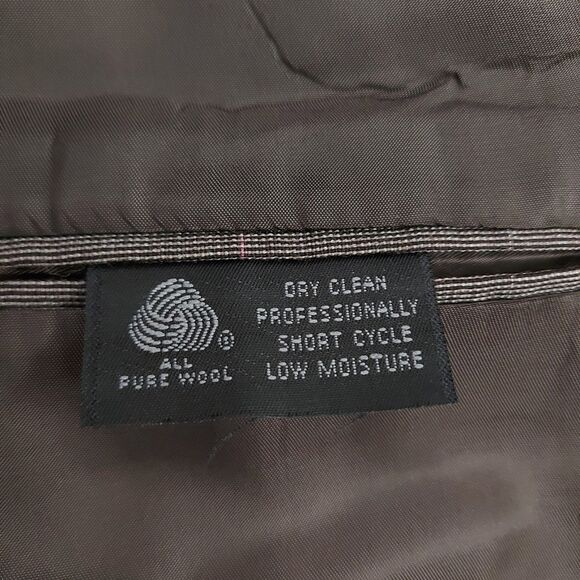 Vintage Burberrys' Sport Blazer Jacket Coat 40R Gray Two Button Checks Wool - Picture 8 of 14